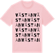Pink Cotton t-shirt med Västan ordlek t-shirt