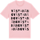 Pink Cotton t-shirt med Västanäng ordlek t-shirt