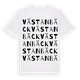 White t-shirt med Västanbäck ordlek t-shirt