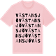 Pink Cotton t-shirt med Västansjö ordlek t-shirt