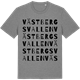 Mid Heather Gray t-shirt med Västbergsvallen ordlek t-shirt