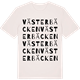 Vintage White t-shirt med Västerbäcken ordlek t-shirt