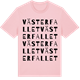 Pink Cotton t-shirt med Västerfallet ordlek t-shirt