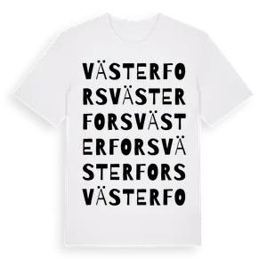 Västerfors ordlek t-shirt – ekologisk bomull t-shirt från Pinshirt