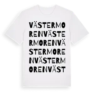 Västermoren ordlek t-shirt – ekologisk bomull t-shirt från Pinshirt