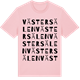 Pink Cotton t-shirt med Västersälen ordlek t-shirt