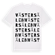 White t-shirt med Västersälen ordlek t-shirt