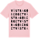 Pink Cotton t-shirt med Västra Göberget ordlek t-shirt