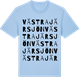 Blue Soul t-shirt med Västra Järsjön ordlek t-shirt