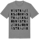 Mid Heather Gray t-shirt med Västra Järsjön ordlek t-shirt