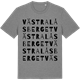Mid Heather Gray t-shirt med Västra låsberget ordlek t-shirt