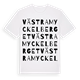 Västra Myckelberget ordlek t-shirt