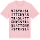 Pink Cotton t-shirt med Västra Slätten ordlek t-shirt
