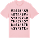 Pink Cotton t-shirt med Västra Svartnäs ordlek t-shirt