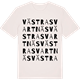 Vintage White t-shirt med Västra Svartnäs ordlek t-shirt