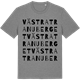 Mid Heather Gray t-shirt med Västra Tranuberget ordlek t-shirt