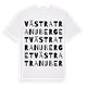 Västra Tranuberget ordlek t-shirt