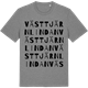 Mid Heather Gray t-shirt med Västtjärnlindan ordlek t-shirt