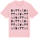 Pink Cotton t-shirt med Vattaå ordlek t-shirt