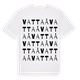 White t-shirt med Vattaå ordlek t-shirt