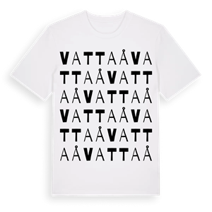 Vattaå ordlek t-shirt – ekologisk bomull t-shirt från Pinshirt