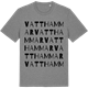 Mid Heather Gray t-shirt med Vatthammar ordlek t-shirt