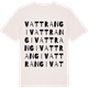 Vintage White t-shirt med Vattrangi ordlek t-shirt