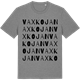 Mid Heather Gray t-shirt med Vaxkojan ordlek t-shirt