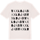 Vintage White t-shirt med Vaxkojan ordlek t-shirt