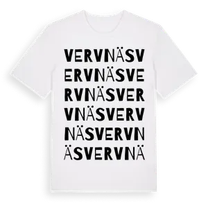 Vervnäs ordlek t-shirt – ekologisk bomull t-shirt från Pinshirt