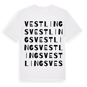 Vestlings ordlek t-shirt – ekologisk bomull t-shirt från Pinshirt