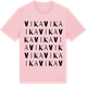 Pink Cotton t-shirt med Vika ordlek t-shirt