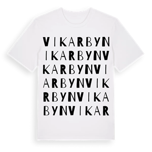 Vikarbyn ordlek t-shirt – ekologisk bomull t-shirt från Pinshirt