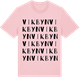 Pink Cotton t-shirt med Vikbyn ordlek t-shirt