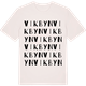 Vintage White t-shirt med Vikbyn ordlek t-shirt