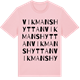 Pink Cotton t-shirt med Vikmanshyttan ordlek t-shirt
