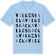 Blue Soul t-shirt med Vilkesbacka ordlek t-shirt