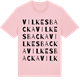 Pink Cotton t-shirt med Vilkesbacka ordlek t-shirt