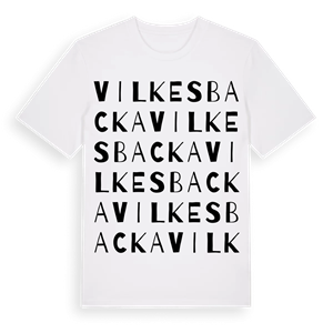 Vilkesbacka ordlek t-shirt – ekologisk bomull t-shirt från Pinshirt