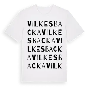 Vilkesbacka ordlek t-shirt – ekologisk bomull t-shirt från Pinshirt
