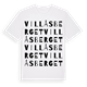 White t-shirt med Villåsberget ordlek t-shirt