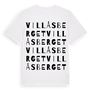 Villåsberget ordlek t-shirt – ekologisk bomull t-shirt från Pinshirt
