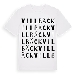 Villbäck ordlek t-shirt – ekologisk bomull t-shirt från Pinshirt