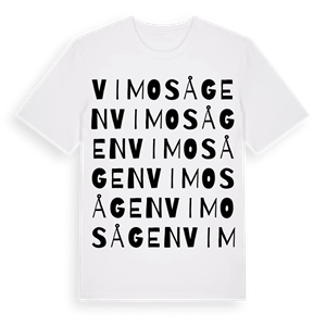 Vimosågen ordlek t-shirt – ekologisk bomull t-shirt från Pinshirt