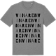 Mid Heather Gray t-shirt med Vinaren ordlek t-shirt