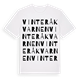 White t-shirt med Vinteråkvarnen ordlek t-shirt