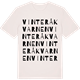 Vintage White t-shirt med Vinteråkvarnen ordlek t-shirt