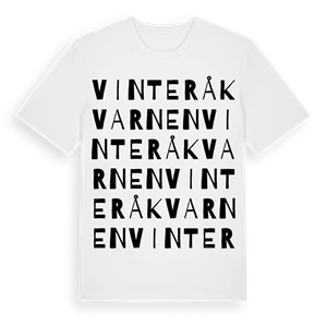 Vinteråkvarnen ordlek t-shirt – ekologisk bomull t-shirt från Pinshirt
