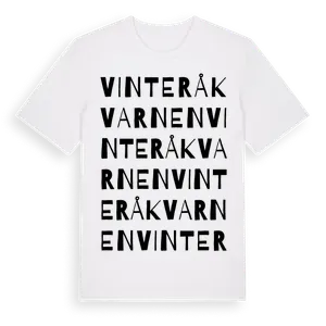 Vinteråkvarnen ordlek t-shirt – ekologisk bomull t-shirt från Pinshirt