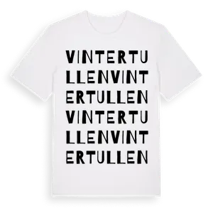 Vintertullen ordlek t-shirt – ekologisk bomull t-shirt från Pinshirt